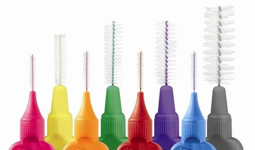 Interdental brushes' different sizes